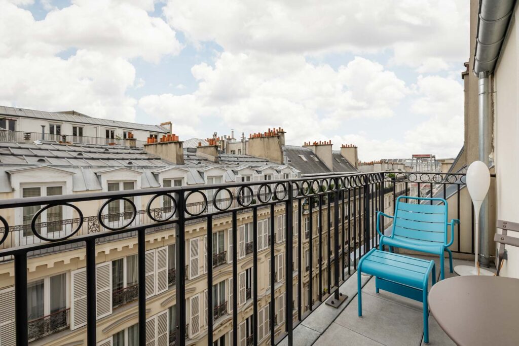 Vue du balcon de la chambre familiale 2